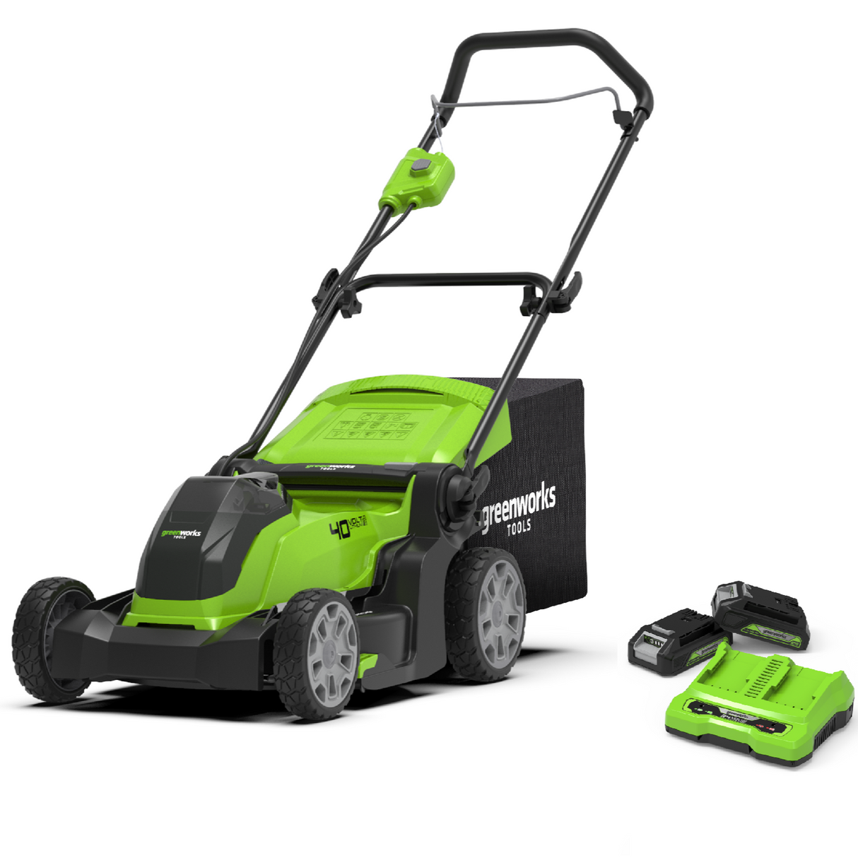 40V Lawn Mower 41cm - 2x 2Ah Battery