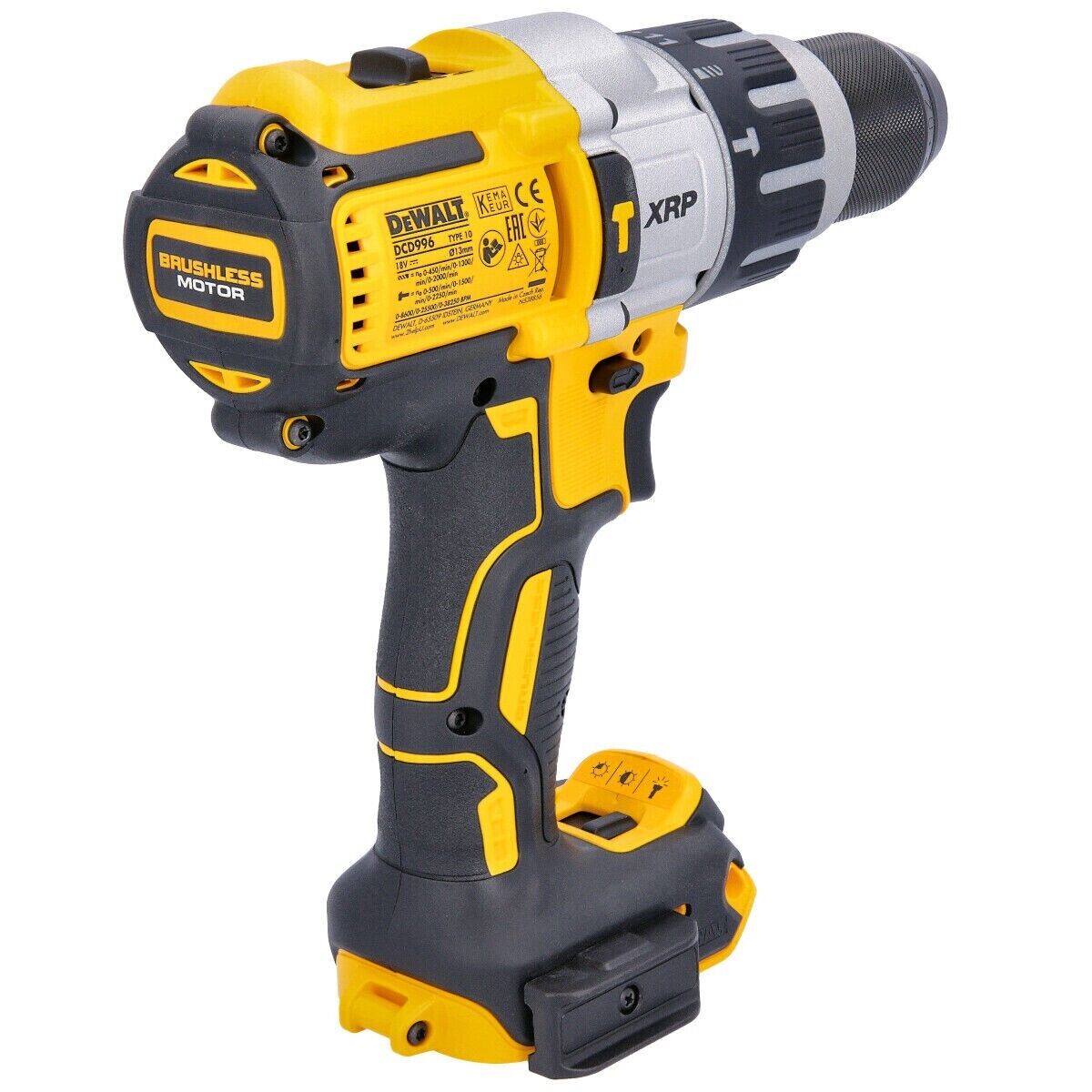 DW Combi Drill DCD996N 18V Cordless XRP 3 Speed Brushless Hammer Body  Gold